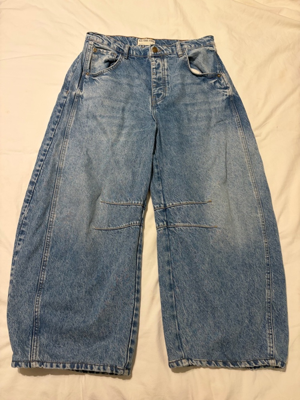 We The Free - Good Luck Mid-Rise Barrel Jeans